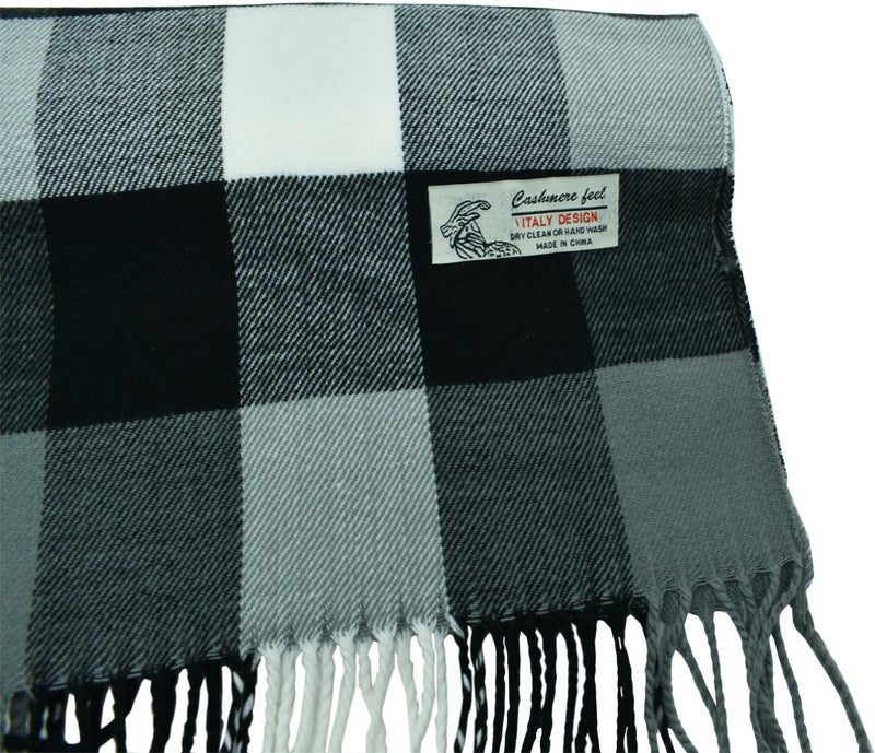 Glory Max Scottish Stewart Tartan Plaid Luxurious Winter Scarf Soft Cashmere Feel 72"x12" - Image 1